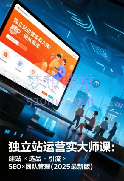 独立站运营实战大师课:建站×选品×引流×SEO×团队管理(2025最新版)