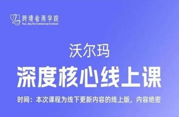 跨境者商学院沃尔玛深度核心线上课:8 小时掌握流量调研与 CPC 广告实操跨境课程-外贸教程-精品网课-电商运营课库课堂