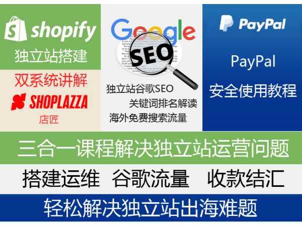 2024 跨境小哥独立站搭建和流量优化课程:含 Shopify、Google SEO、Google Ads