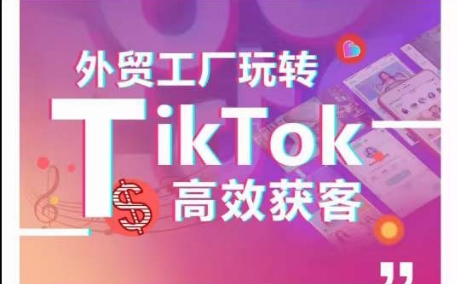 淼森外贸工厂玩转 TikTok 高效获客跨境课程:助力 B 端询盘增量跨境课程-外贸教程-精品网课-电商运营课库课堂