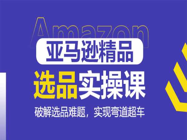 亚马逊精品选品实操课：破解选品难题，助力跨境电商弯道超车跨境课程-外贸教程-精品网课-电商运营课库课堂