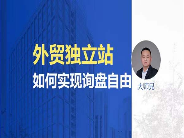 大师兄外贸独立站课程_实现询盘自由优化与 SEM 营销教程跨境课程-外贸教程-精品网课-电商运营课库课堂