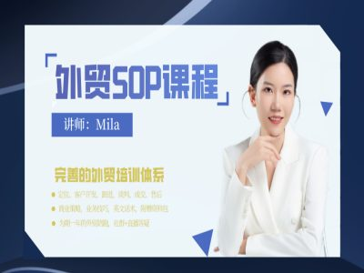 Mila 的外贸 SOP 系列课程：从定位到售后全流程外贸实战指南跨境课程-外贸教程-精品网课-电商运营课库课堂