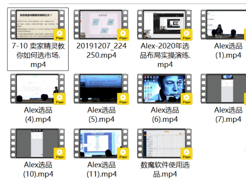 草根跨境 Alex 选品之王跨境课程_选品方向与运营技巧详解