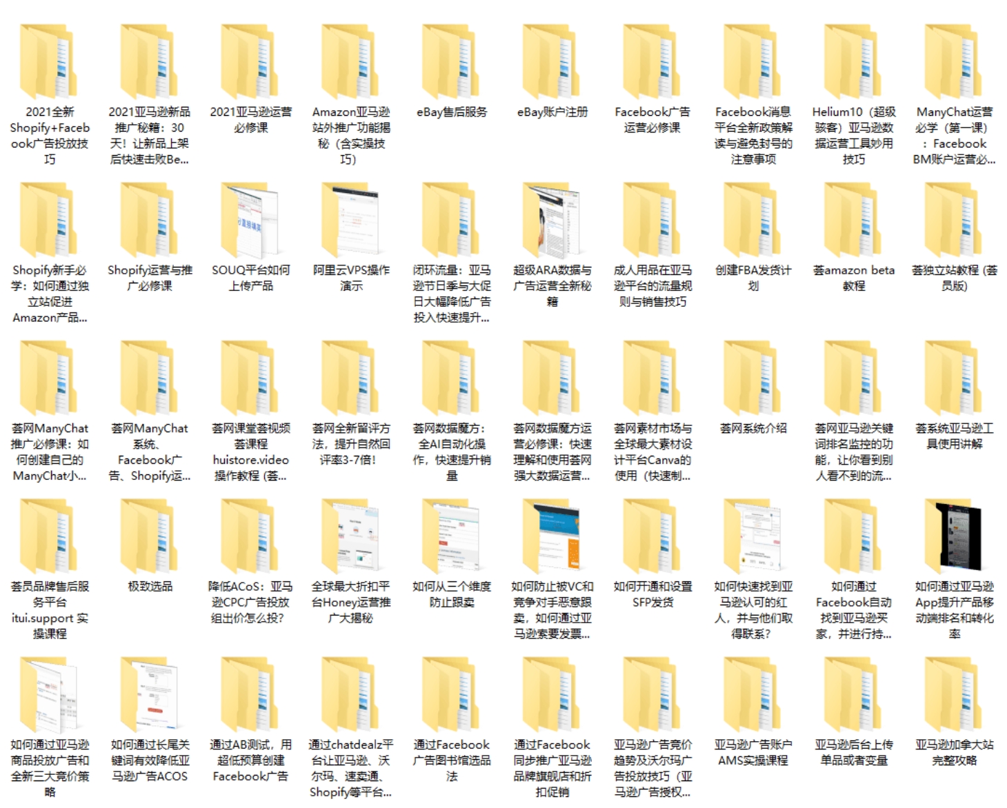 荟网课堂跨境电商课程:亚马逊 /eBay/Shopify 多平台运营全攻略