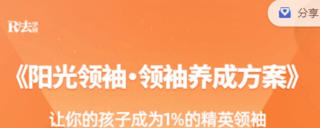 R法学园《阳光领袖·领袖养成方案》让你的孩子成为1％的精英领袖跨境课程-外贸教程-精品网课-电商运营课库课堂