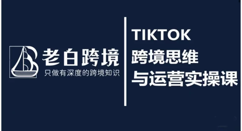 老白跨境：TikTok 跨境思维与运营实操课全解析（含美区 / 东南亚实操）跨境课程-外贸教程-精品网课-电商运营课库课堂