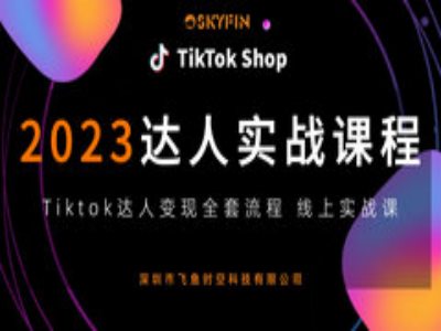飞鱼时空商学院 TikTok 达人实战课：环境搭建 + 算法运营 + 流量变现跨境课程跨境课程-外贸教程-精品网课-电商运营课库课堂