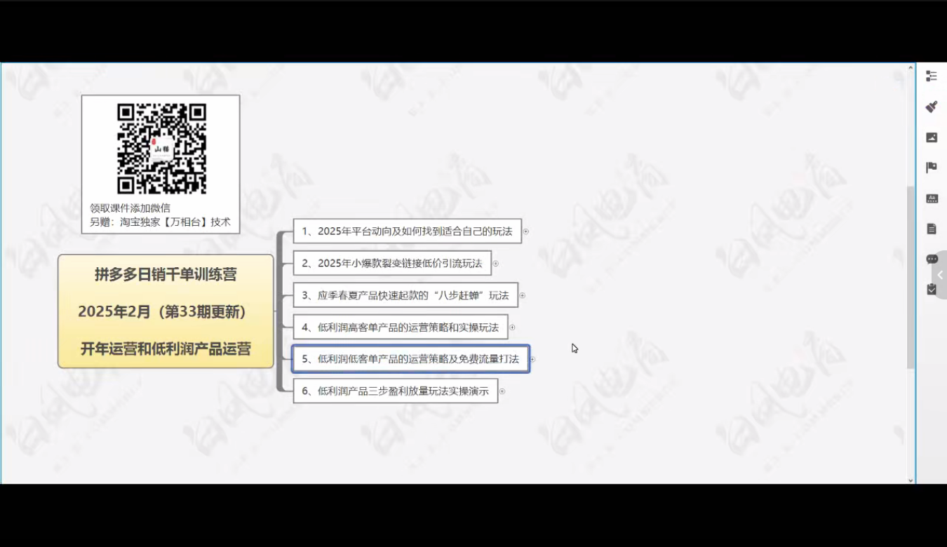 白凤电商学院·拼多多日销千单训练营(更新7月)