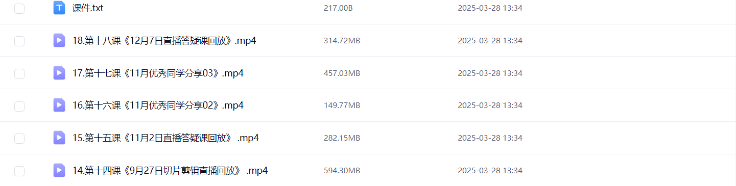 吉同学·IP剪辑师内部课程（更新12月）