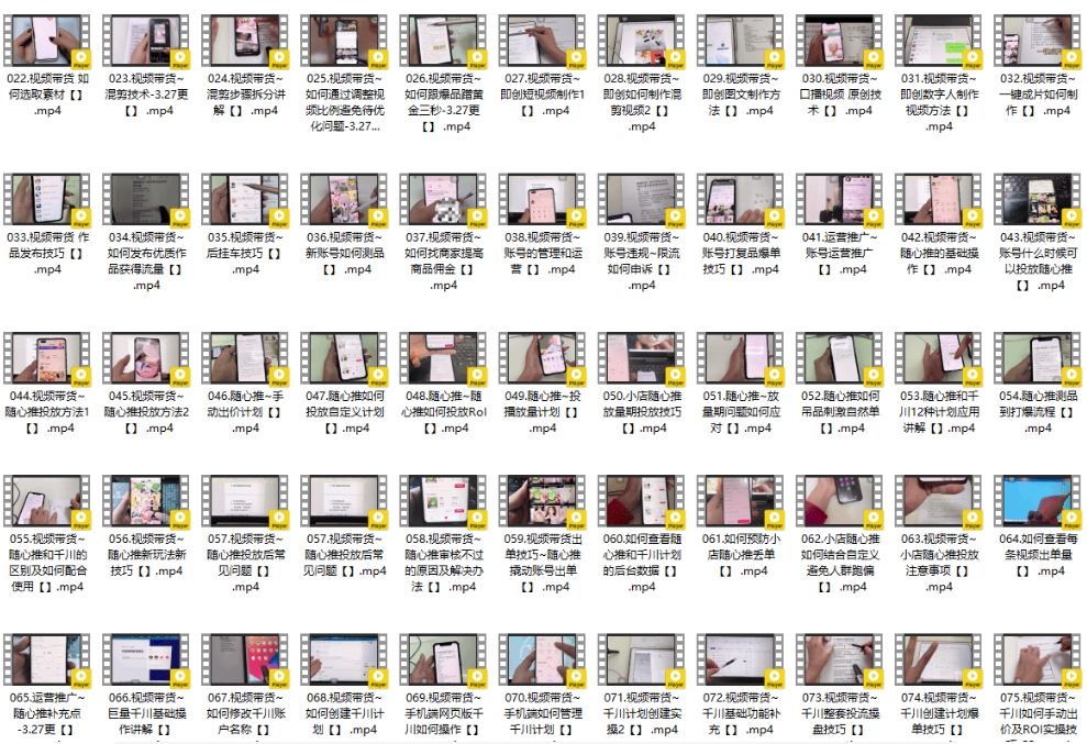 小倩新人零基础视频带货课程:直播技巧 + 投流运营 + 爆单方法跨境课程