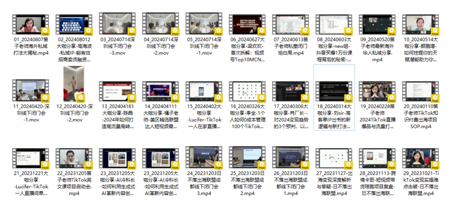 笛子姐 / 肖厂长日不落出海联盟课程：跨境电商资源圈 + 实战分享 + 全球出海资源对接跨境课程