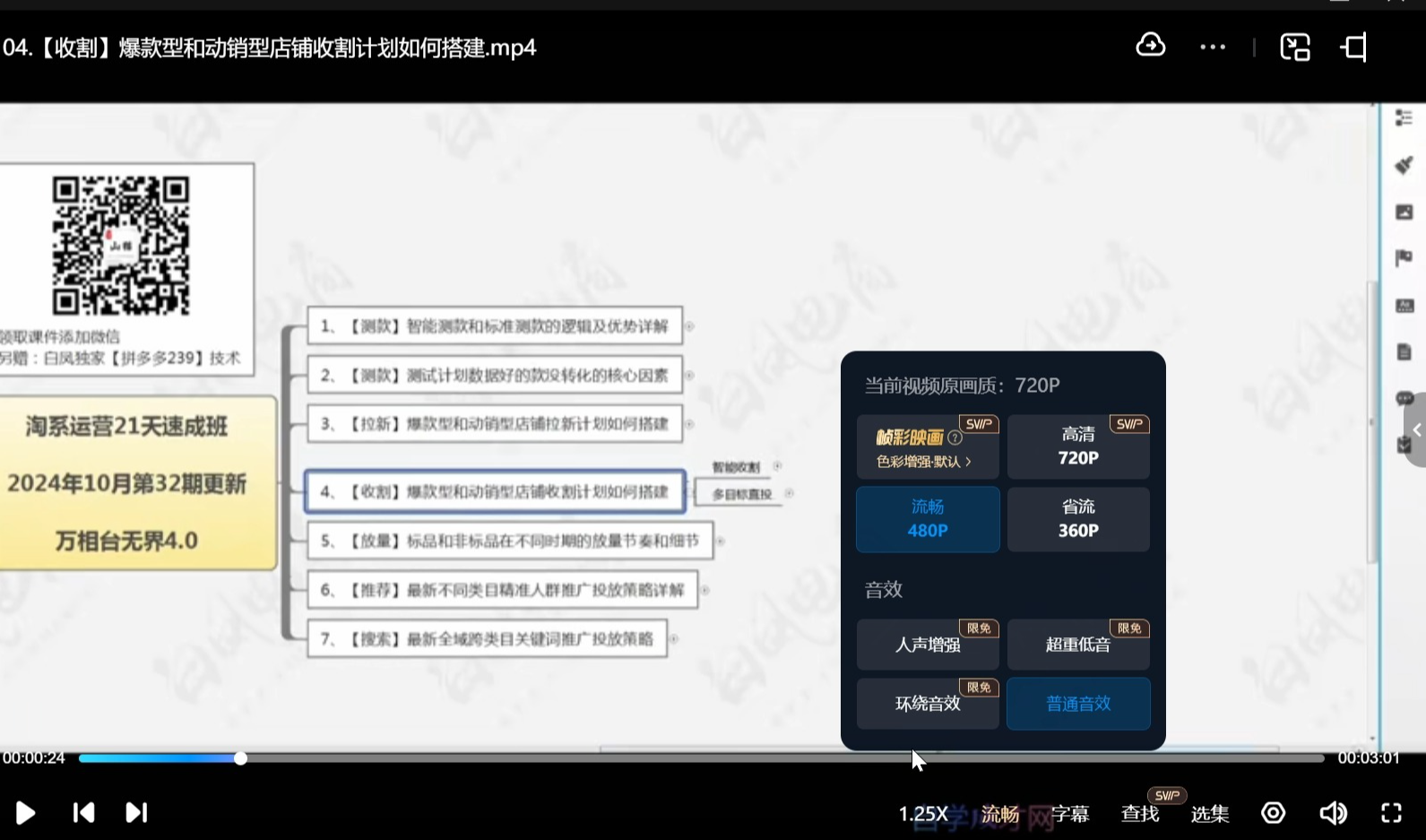 白凤电商淘系运营 21 天速成班(更新 24 年 6 月):0 基础爆款打造全流程指南