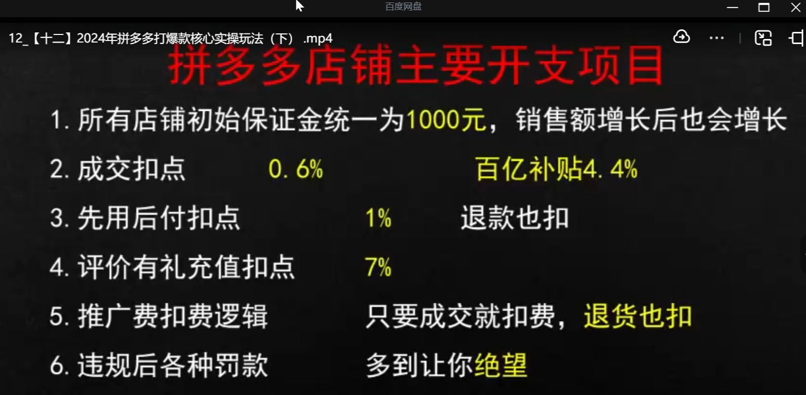 云杉老师拼多多爆款打造标准化流程 2.0：全维度运营 + 实操玩法，2024 年店铺盈利指南