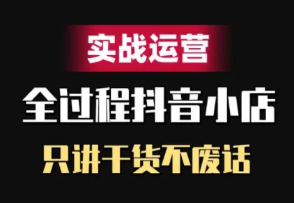 力辛电商・抖音小店精细化运营：从 0 到 1 实战指南跨境课程-外贸教程-精品网课-电商运营课库课堂