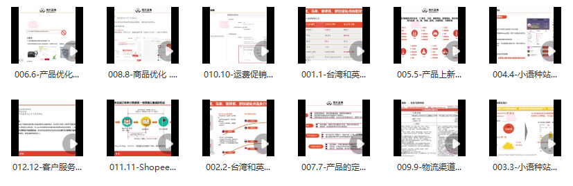 Shopee 从 0-1 全方位入门课程：站点分析 + 选品上架 + 平台规则跨境课程