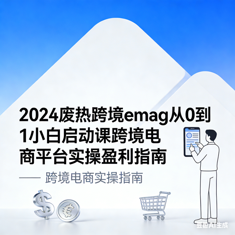2024 废热跨境 emag 从 0 到 1 小白启动课 跨境电商平台实操盈利指南跨境课程-外贸教程-精品网课-电商运营课库课堂