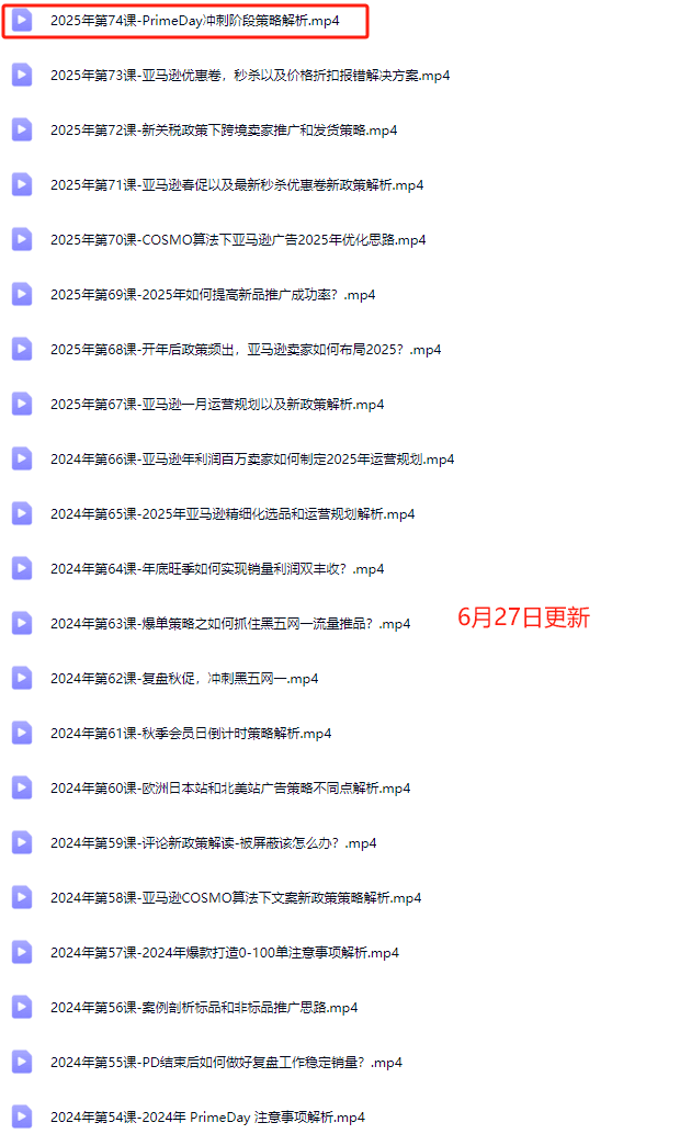 米谷学堂·亚马逊运营实操课（更新6月）