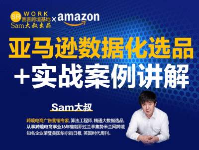Sam大叔-亚马逊数据化选品+实战案例讲解-赛客跨境基地跨境电商教程跨境课程-外贸教程-精品网课-电商运营课库课堂