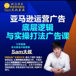 Sam亚马逊运营广告底层逻辑与实操打法广告课跨境课程-外贸教程-精品网课-电商运营课库课堂