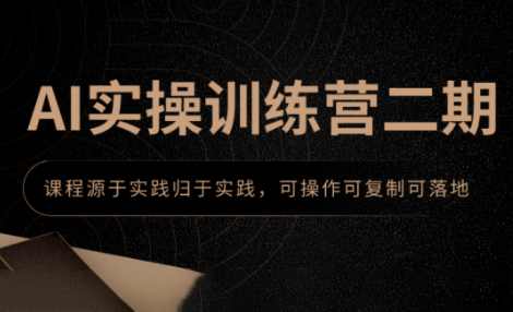 郑十兄・AI 实操训练营二期：AI 实战技能快速提升指南跨境课程-外贸教程-精品网课-电商运营课库课堂