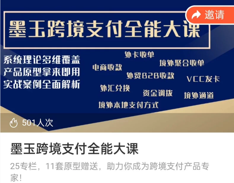 墨玉跨境支付全能大课,实战案例全面解析