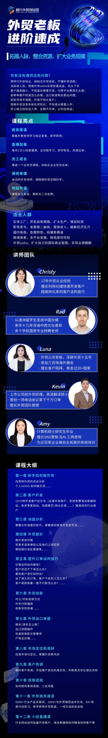 格升聊外贸外贸新手老板直通车,扩大业务市场规模