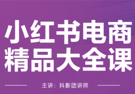 抖影团-小红书电商精品大全课（2025 更新版）：解锁小红书电商盈利密码跨境课程-外贸教程-精品网课-电商运营课库课堂