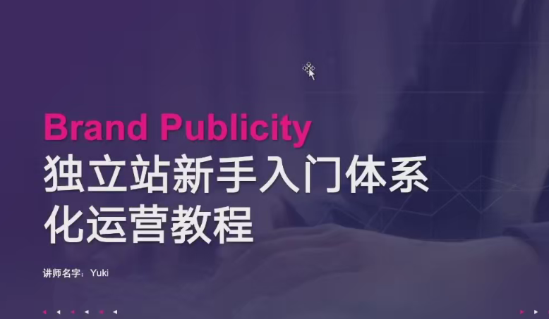 独立站体系化运营教程,助力独立站卖家快速入门跨境课程-外贸教程-精品网课-电商运营课库课堂