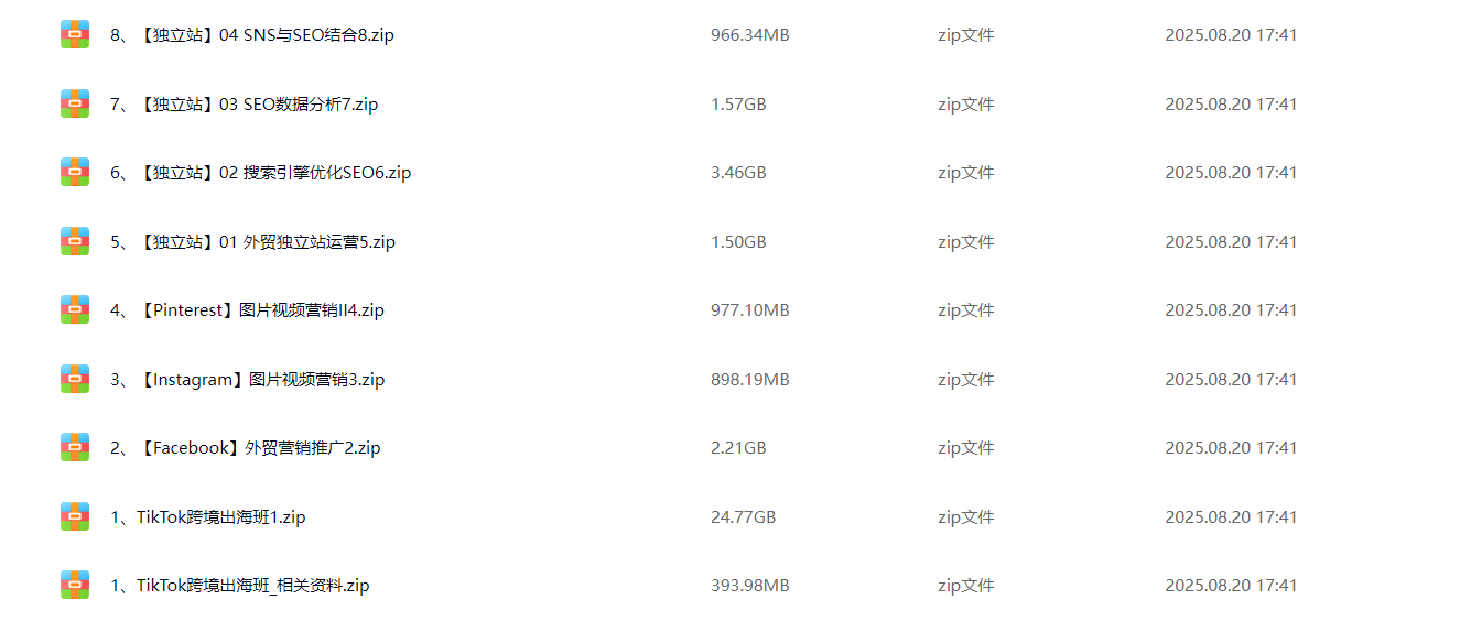 【海外社媒】跨境出海班，TikTok+FB+INS+PINS+独立站