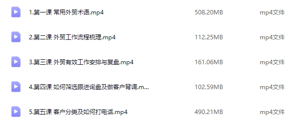 仙迪外贸赚钱特训课程：外贸小白进阶业务精英（5节课程）
