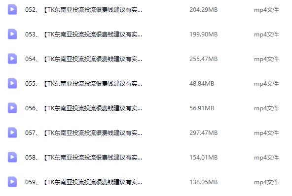 R学院乐哥手机配件外贸课:东南亚TIKTOK投流/跨境电商开店