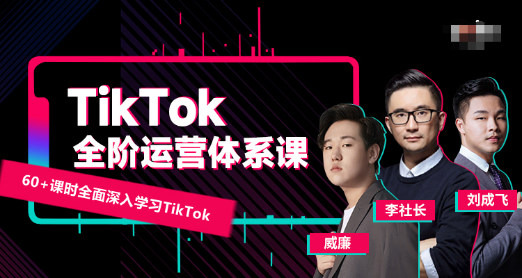 【火爆】李社长TikTok全阶运营体系课【初阶】+【中阶】+【高阶】跨境课程-外贸教程-精品网课-电商运营课库课堂