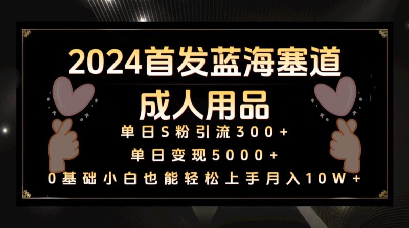 2024首发蓝海塞道成人用品,月入10W+保姆教程跨境课程-外贸教程-精品网课-电商运营课库课堂