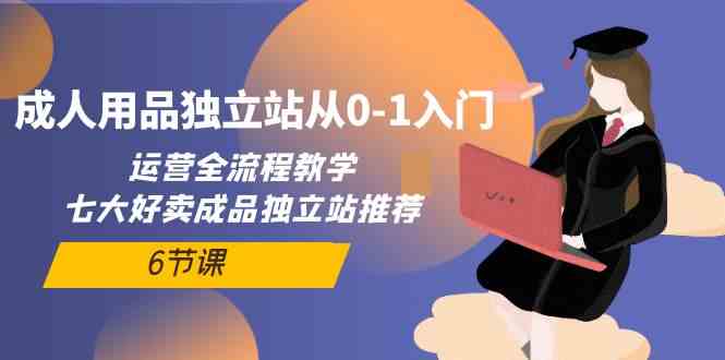成人用品独立站从0-1入门，运营全流程教学，七大好卖成品独立站推荐（6节课）跨境课程-外贸教程-精品网课-电商运营课库课堂