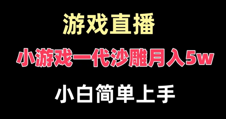 玩小游戏一代沙雕月入5w，爆裂变现，快速拿结果，高级保姆式教学跨境课程-外贸教程-精品网课-电商运营课库课堂