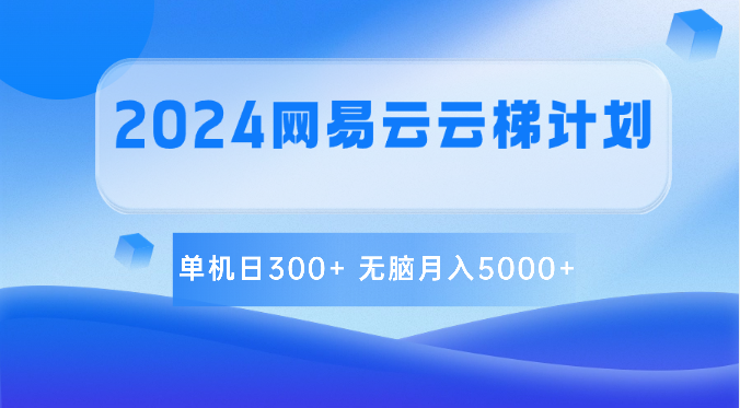 2024网易云云梯计划 单机日300+ 无脑月入5000+跨境课程-外贸教程-精品网课-电商运营课库课堂