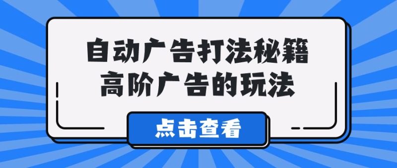 A lice自动广告打法秘籍，高阶广告的玩法跨境课程-外贸教程-精品网课-电商运营课库课堂