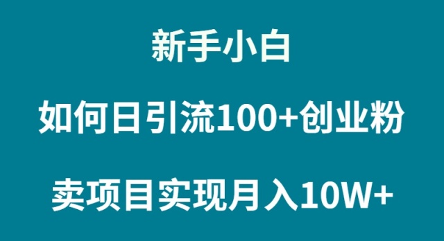 新手小白如何通过卖项目实现月入10W+跨境课程-外贸教程-精品网课-电商运营课库课堂
