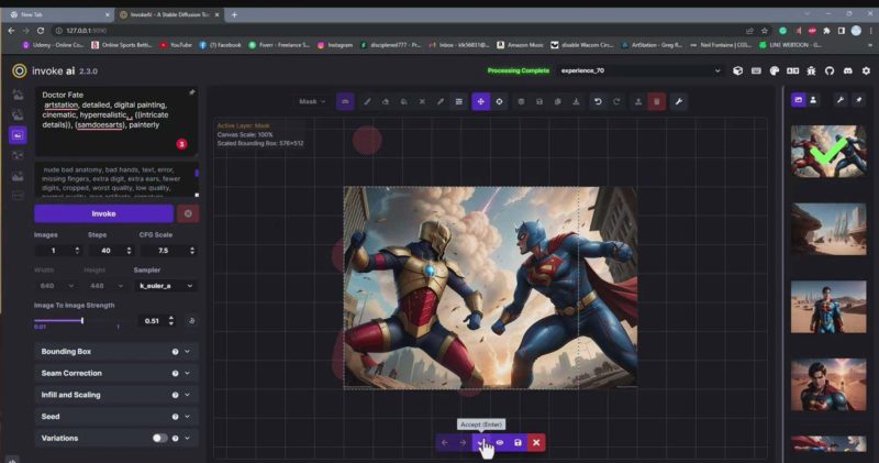 Invoke AI 绘画教程-零基础创作可以销售的完美插图-49节-中英字幕跨境课程-外贸教程-精品网课-电商运营课库课堂