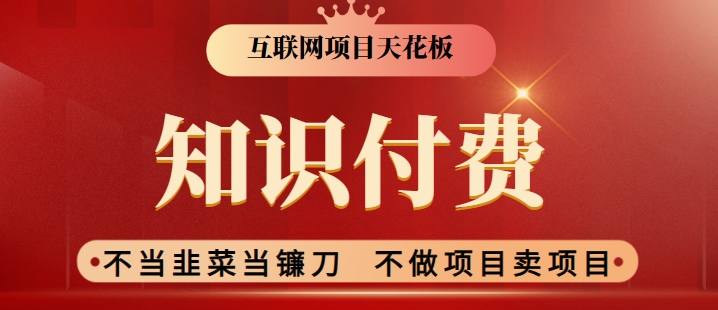 2024互联网项目天花板，新手小白也可以通过知识付费月入10W，实现财富自由跨境课程-外贸教程-精品网课-电商运营课库课堂