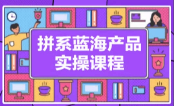 拼系冷门蓝海产品实操课程，从注册店铺到选品上架到流量维护环环相扣跨境课程-外贸教程-精品网课-电商运营课库课堂