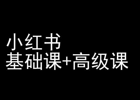 小红书基础课+高级课-小红书运营教程跨境课程-外贸教程-精品网课-电商运营课库课堂