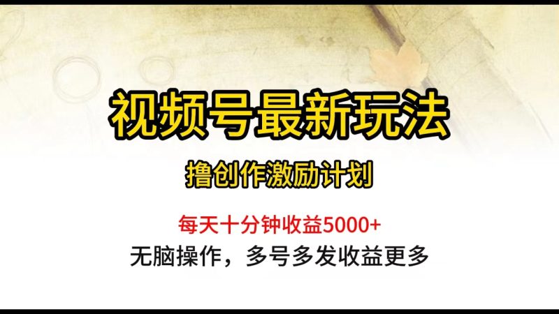 视频号最新玩法，每日一小时月入5000+跨境课程-外贸教程-精品网课-电商运营课库课堂
