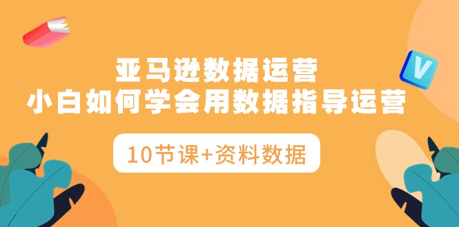 亚马逊数据运营，小白如何学会用数据指导运营（10节课+资料数据）跨境课程-外贸教程-精品网课-电商运营课库课堂