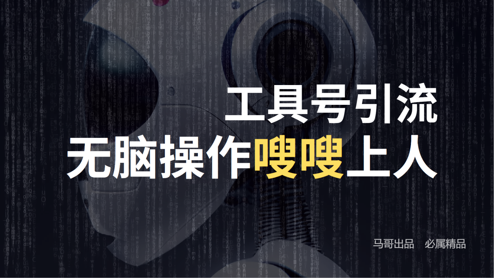 工具号高效引流法，嗖嗖上人，日引1000+，直接搬运，无脑操作跨境课程-外贸教程-精品网课-电商运营课库课堂