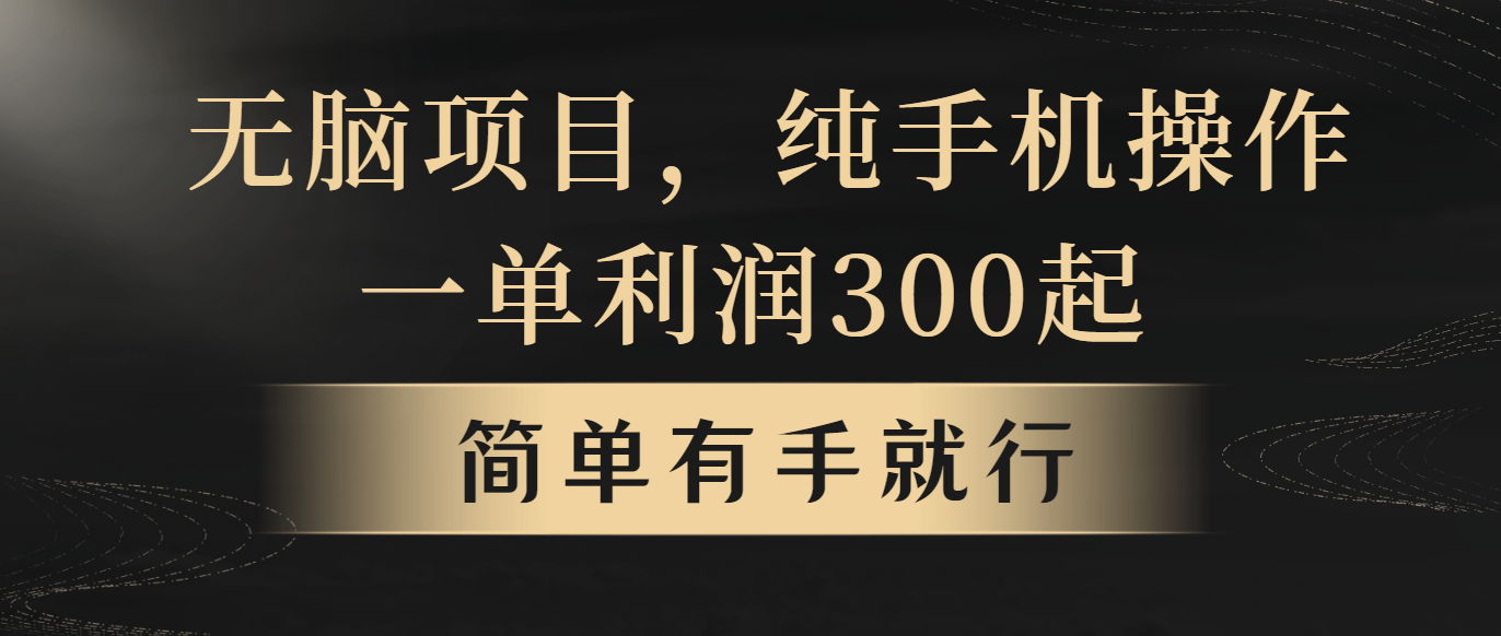 无脑项目，一单几百块，轻松月入5w+，看完就能直接操作跨境课程-外贸教程-精品网课-电商运营课库课堂