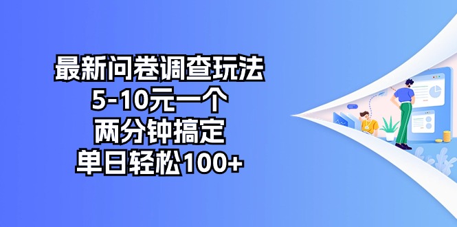 最新问卷调查玩法，5-10元一个，两分钟搞定，单日轻松100+跨境课程-外贸教程-精品网课-电商运营课库课堂