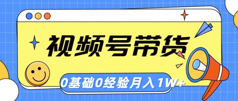 视频号轻创业带货，零基础，零经验，月入1w+跨境课程-外贸教程-精品网课-电商运营课库课堂