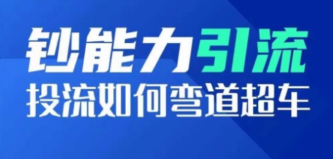 钞能力引流：投流如何弯道超车，投流系数及增长方法，创造爆款短视频跨境课程-外贸教程-精品网课-电商运营课库课堂